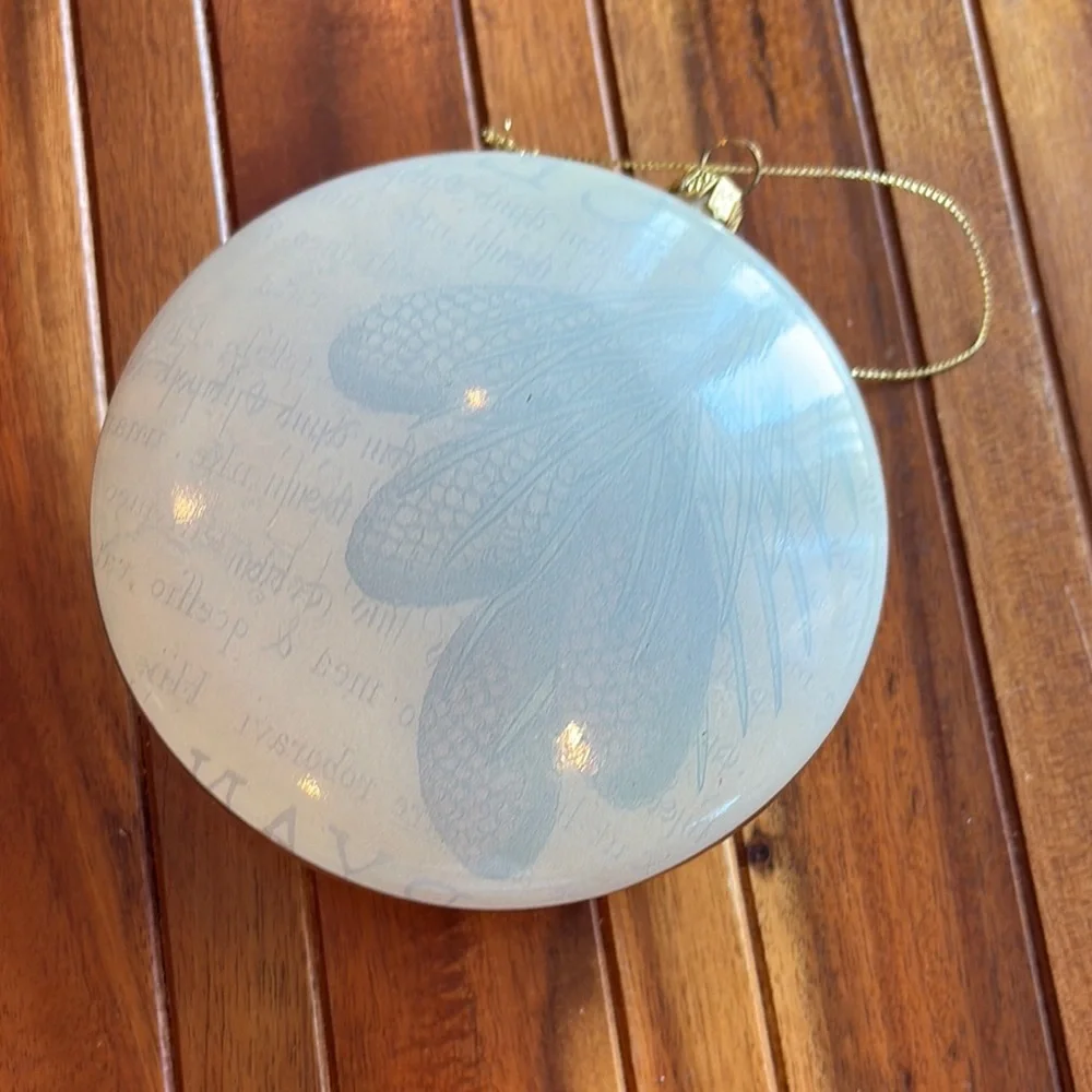 Raz Imports Picea Spruce 6” Disc Ornament